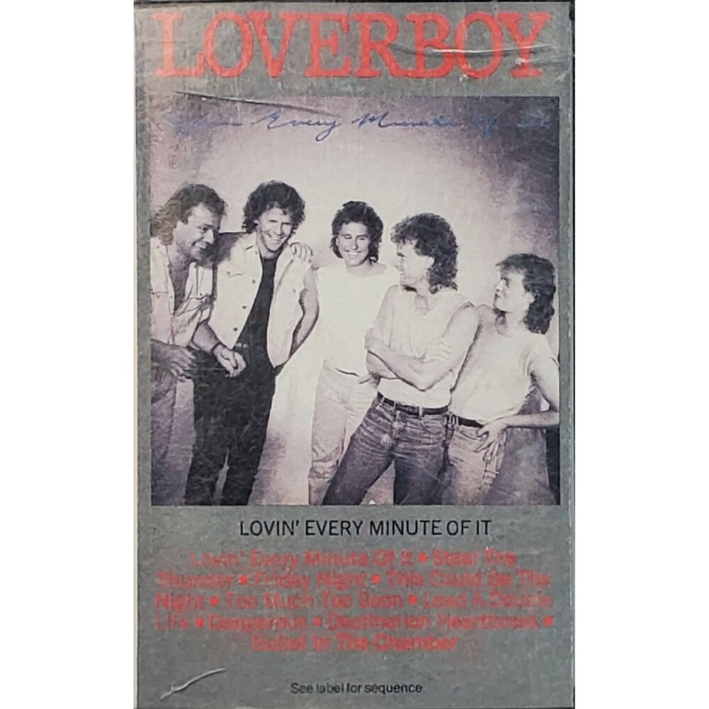 Loverboy Lovin' Every Minute Of It 1985 Cassette Tape Album